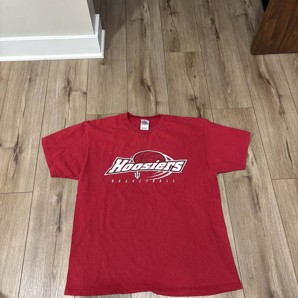 Indiana University IU Vintage Mens T Shirt Delta Pro Weights L Red